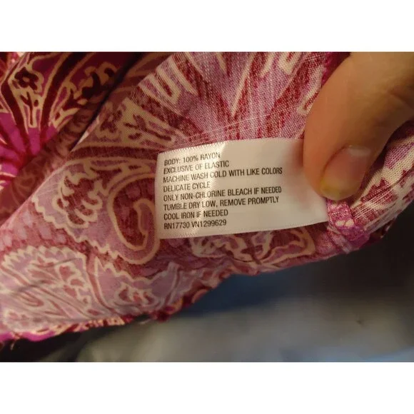 Knox Rose One Shoulder Smocked Maxi Dress Women Large Pink Floral Spring Cottage - Picture 6 of 9